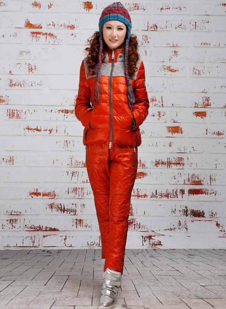 ��ѩع��DH093Ů����װƴɫײɫ��ů�������޷���