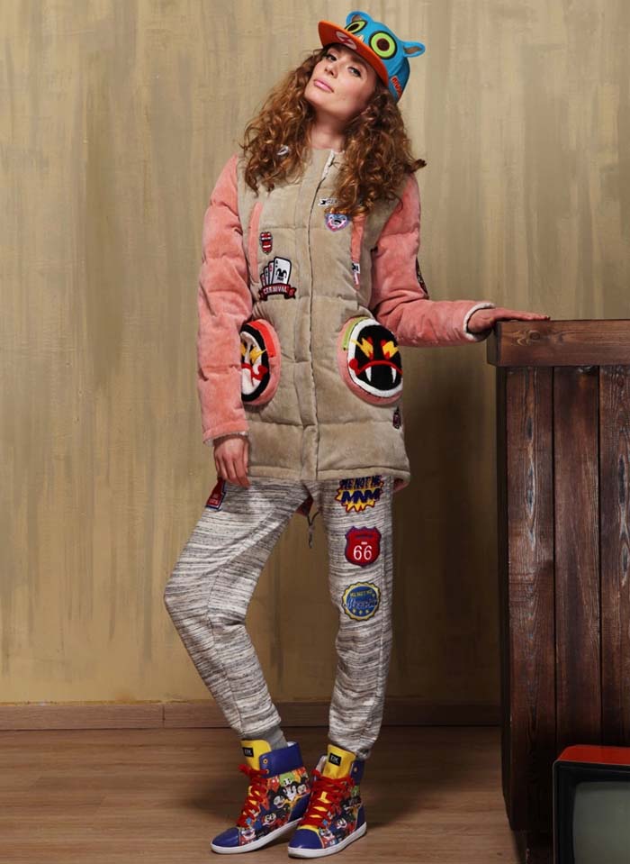 ��ѩع��DG074Ů����޼Ӻ�ƴɫײɫ���޷���